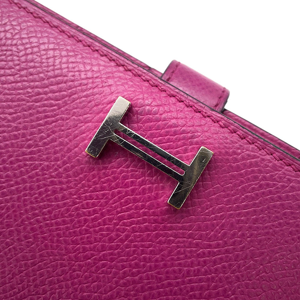 HERMES Beansufla Rose Purple Epsom