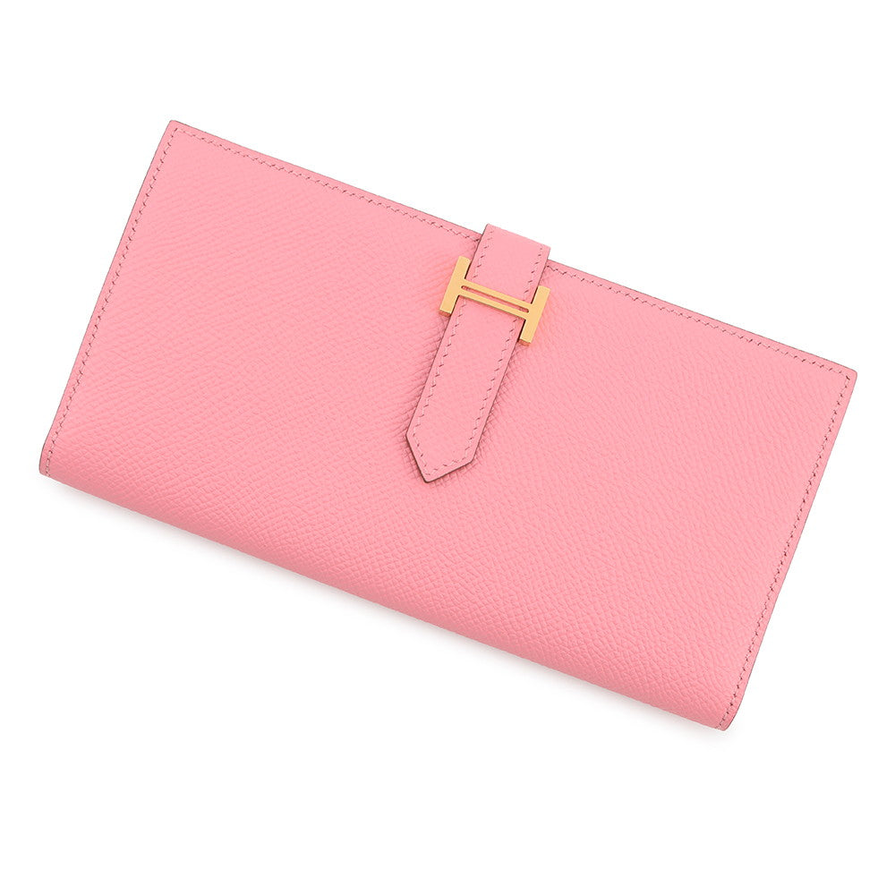 HERMES Beansufla Rose Confetti Epsom