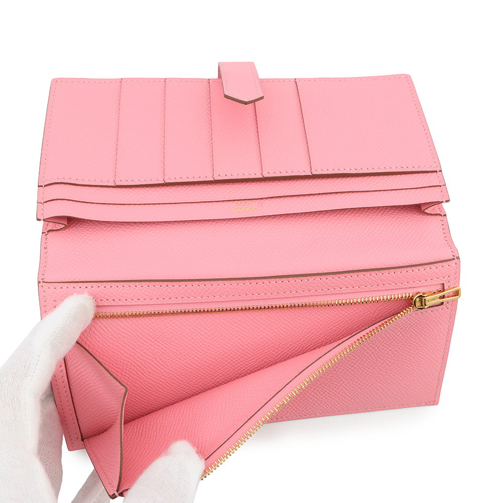 HERMES Beansufla Rose Confetti Epsom