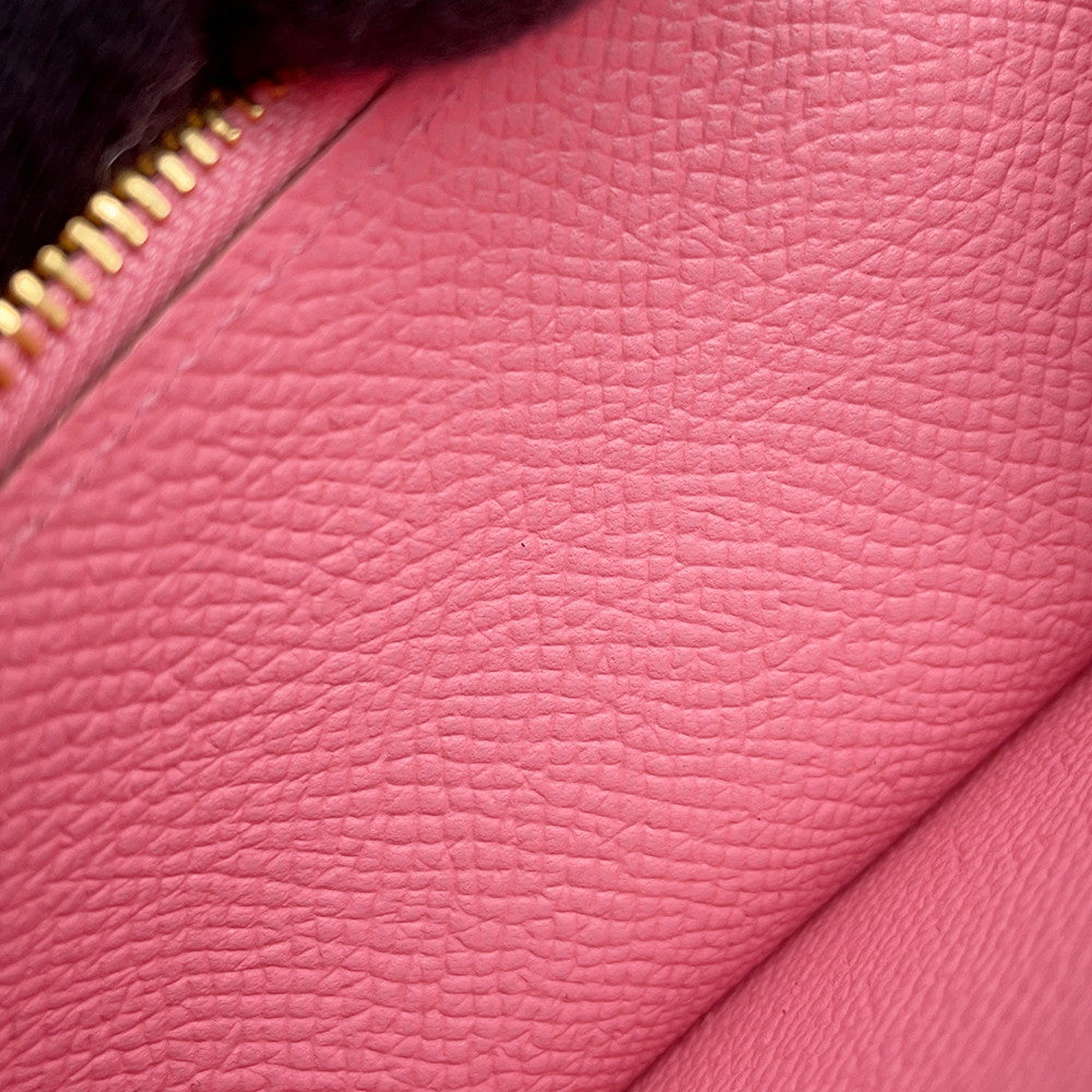 HERMES Beansufla Rose Confetti Epsom