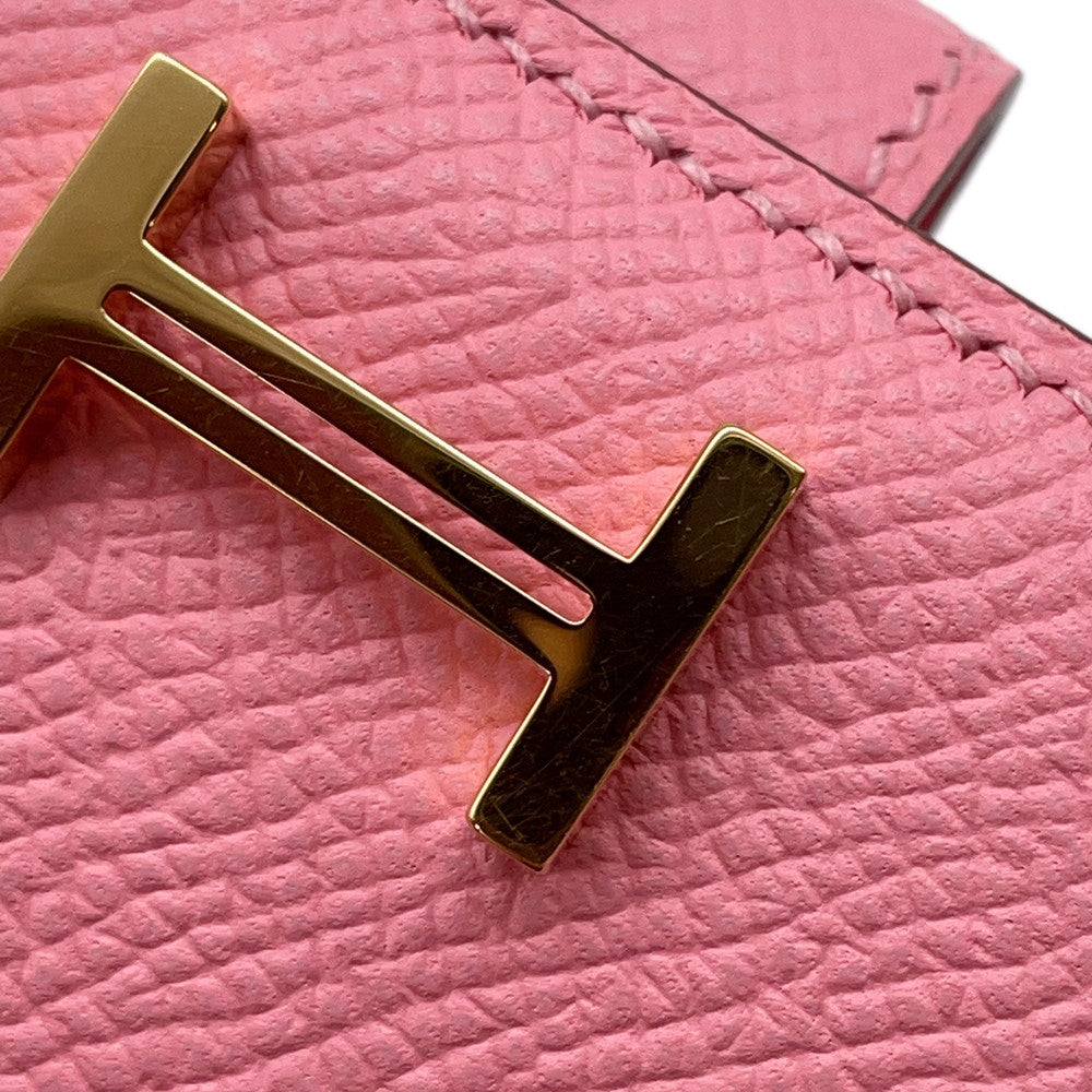HERMES Beansufla Rose Confetti Epsom