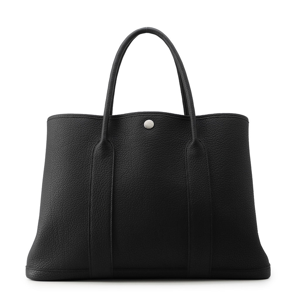 HERMES Garden Party Black Negonda Leather Size PM