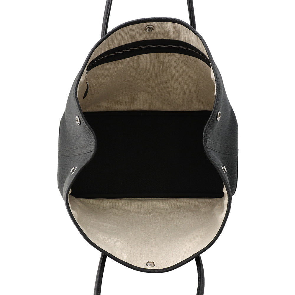 HERMES Garden Party Black Negonda Leather Size PM