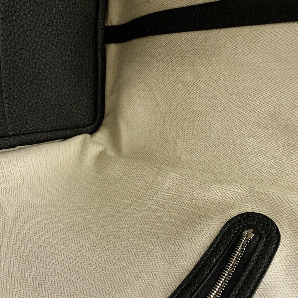 HERMES Garden Party Black Negonda Leather Size PM