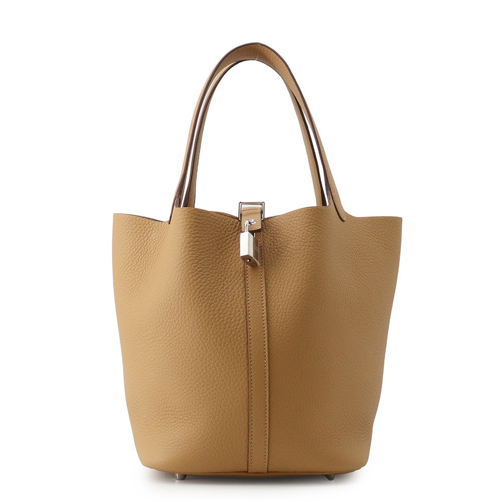 HERMES Picotin Lock Biscuit Taurillon Clemence Size MM