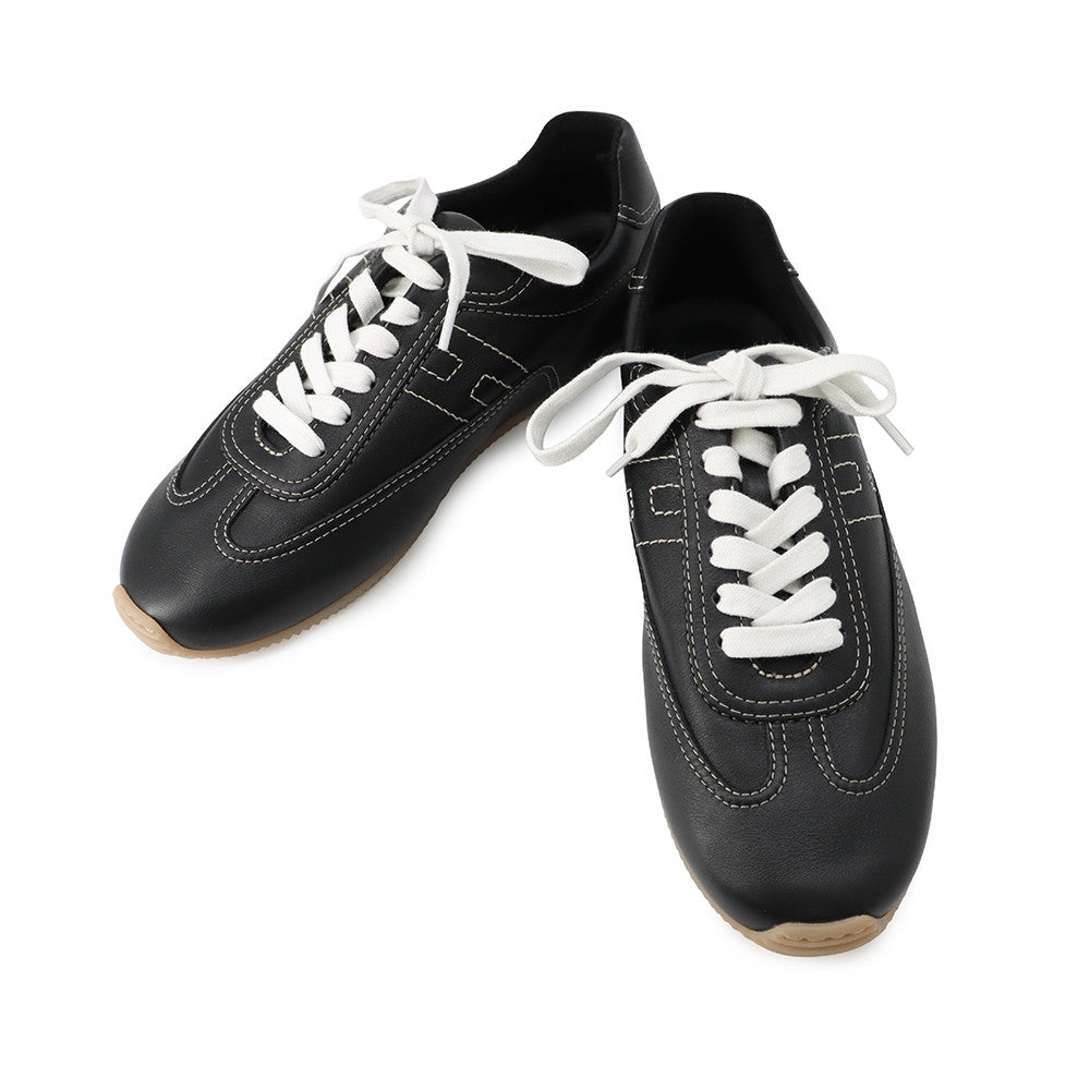 HERMES Sneakers 《Master》 BlackH261881ZH01390 Veau Souple Size 35