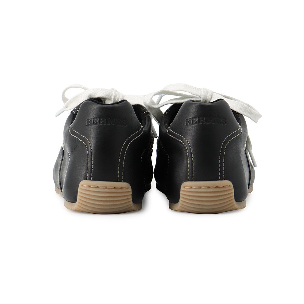 HERMES Sneakers 《Master》 BlackH261881ZH01390 Veau Souple Size 35