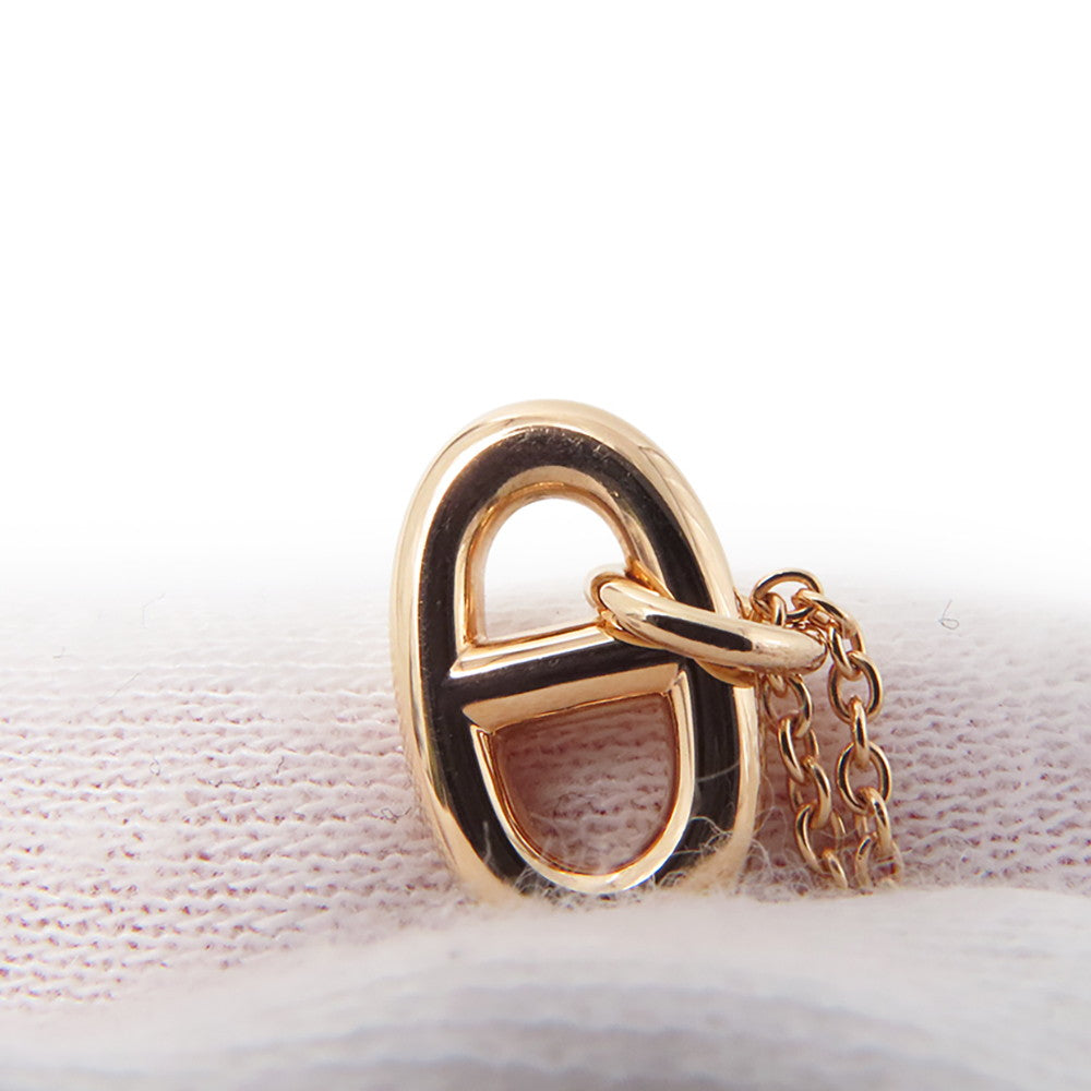 HERMES Chaine d'Ancre Farandole Necklace Size PM 18K Pink Gold