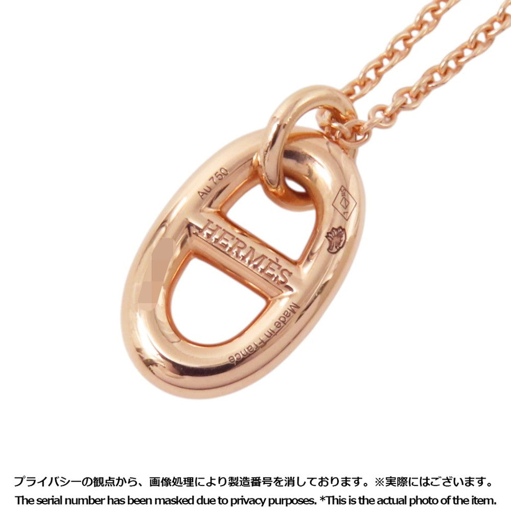 HERMES Chaine d'Ancre Farandole Necklace Size PM 18K Pink Gold