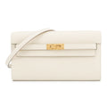 HERMES Kelly wallet long to go Craie Epsom