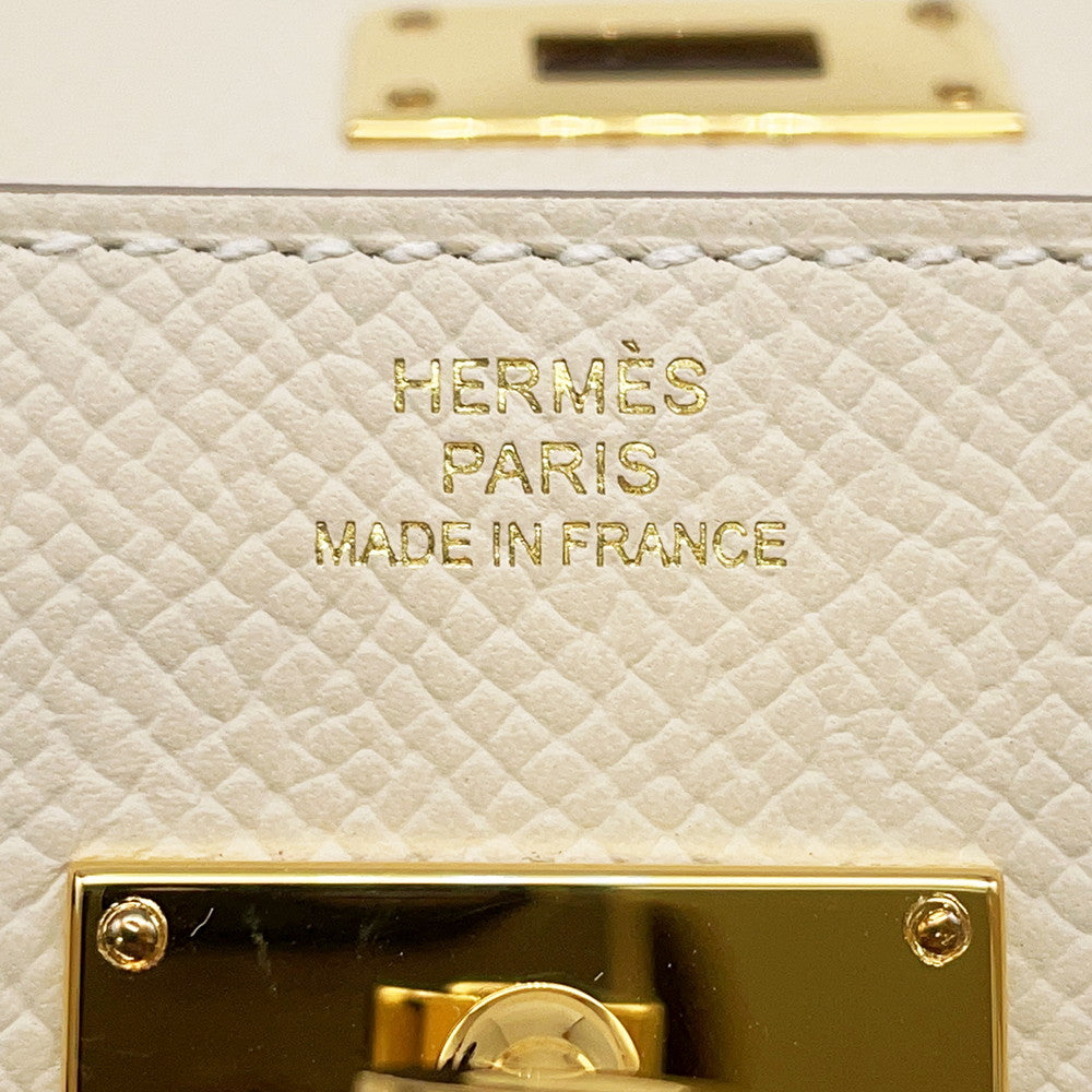 HERMES Kelly wallet long to go Craie Epsom