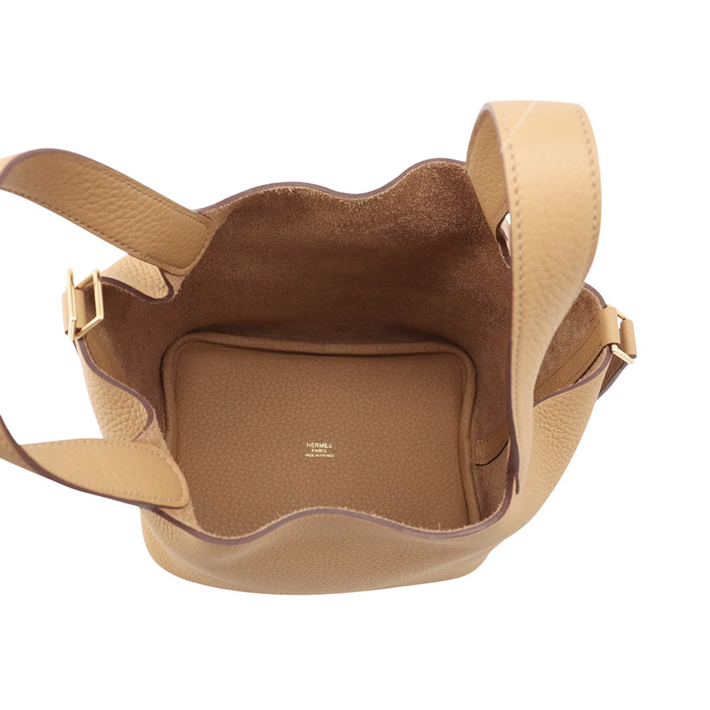 HERMES Picotin Lock Biscuit Taurillon Clemence Size PM