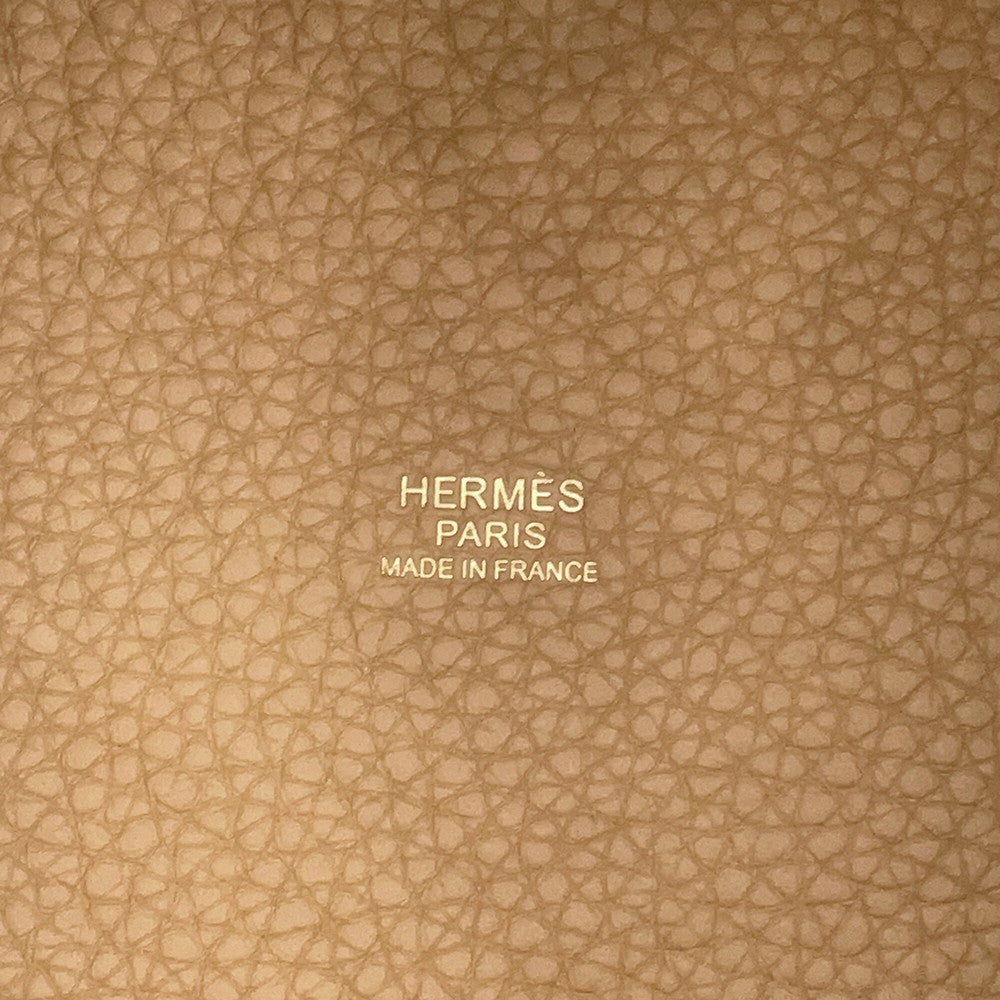 HERMES Picotin Lock Biscuit Taurillon Clemence Size PM