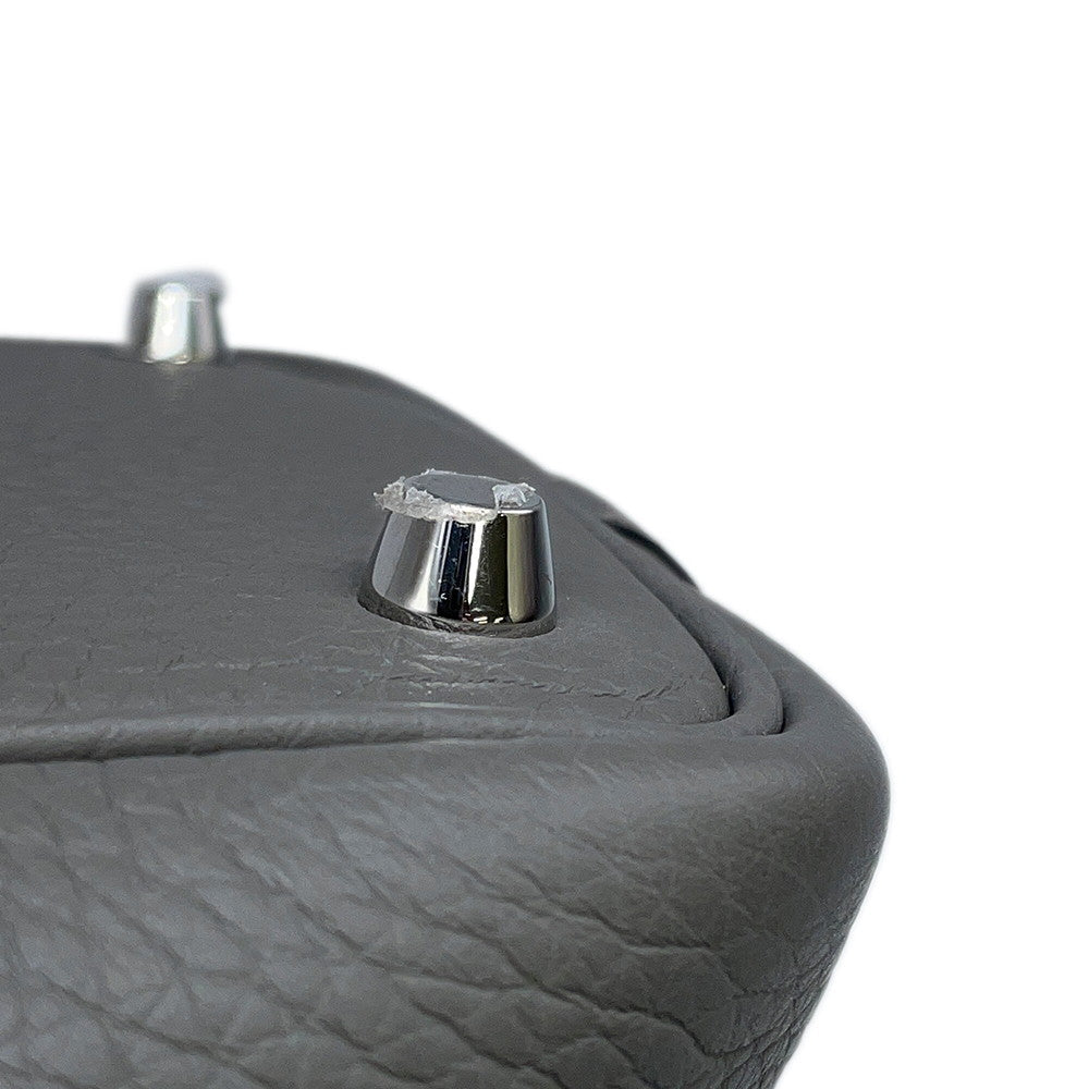 HERMES Picotin Lock Gris Meyer Taurillon Clemence Size PM