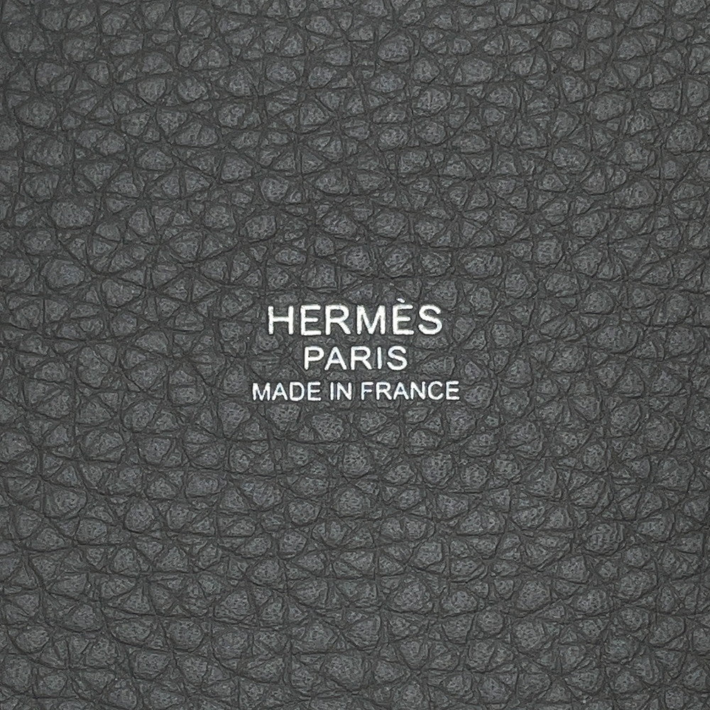 HERMES Picotin Lock Gris Meyer Taurillon Clemence Size PM