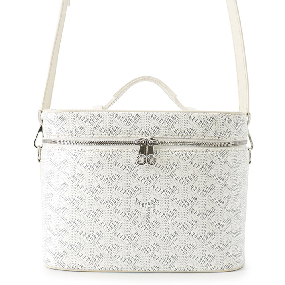 GOYARD Muse Vanity Case WhiteMUSEVAPMLTY50CL50P PVC Leather