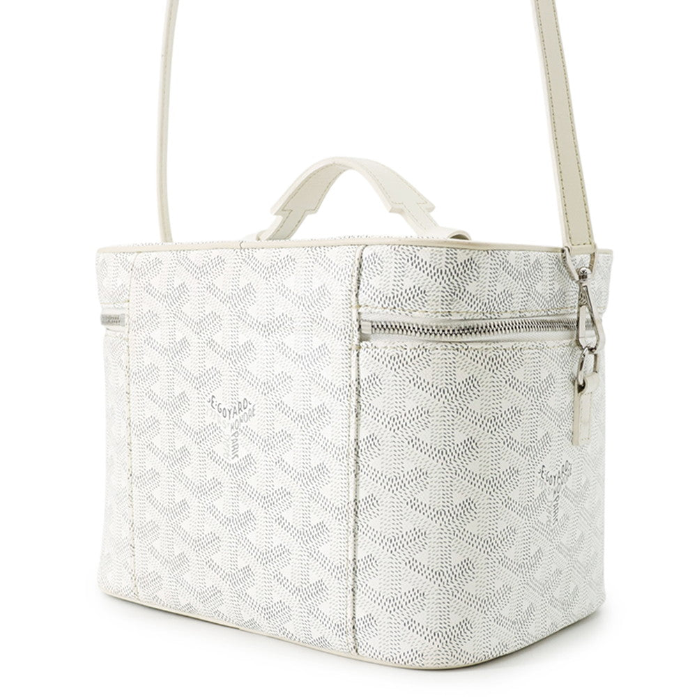 GOYARD Muse Vanity Case WhiteMUSEVAPMLTY50CL50P PVC Leather