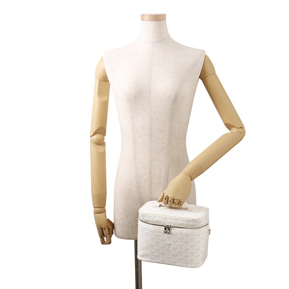 GOYARD Muse Vanity Case WhiteMUSEVAPMLTY50CL50P PVC Leather