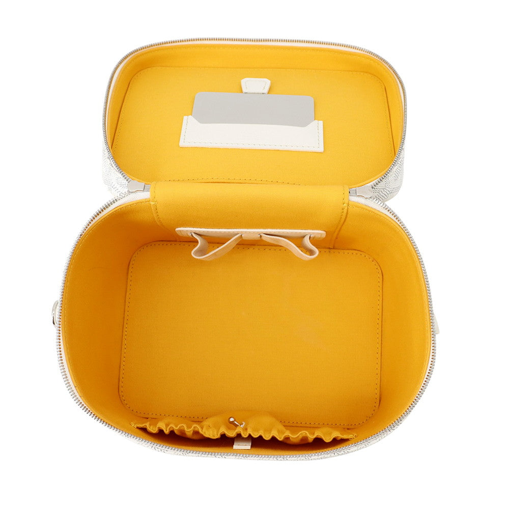 GOYARD Muse Vanity Case WhiteMUSEVAPMLTY50CL50P PVC Leather