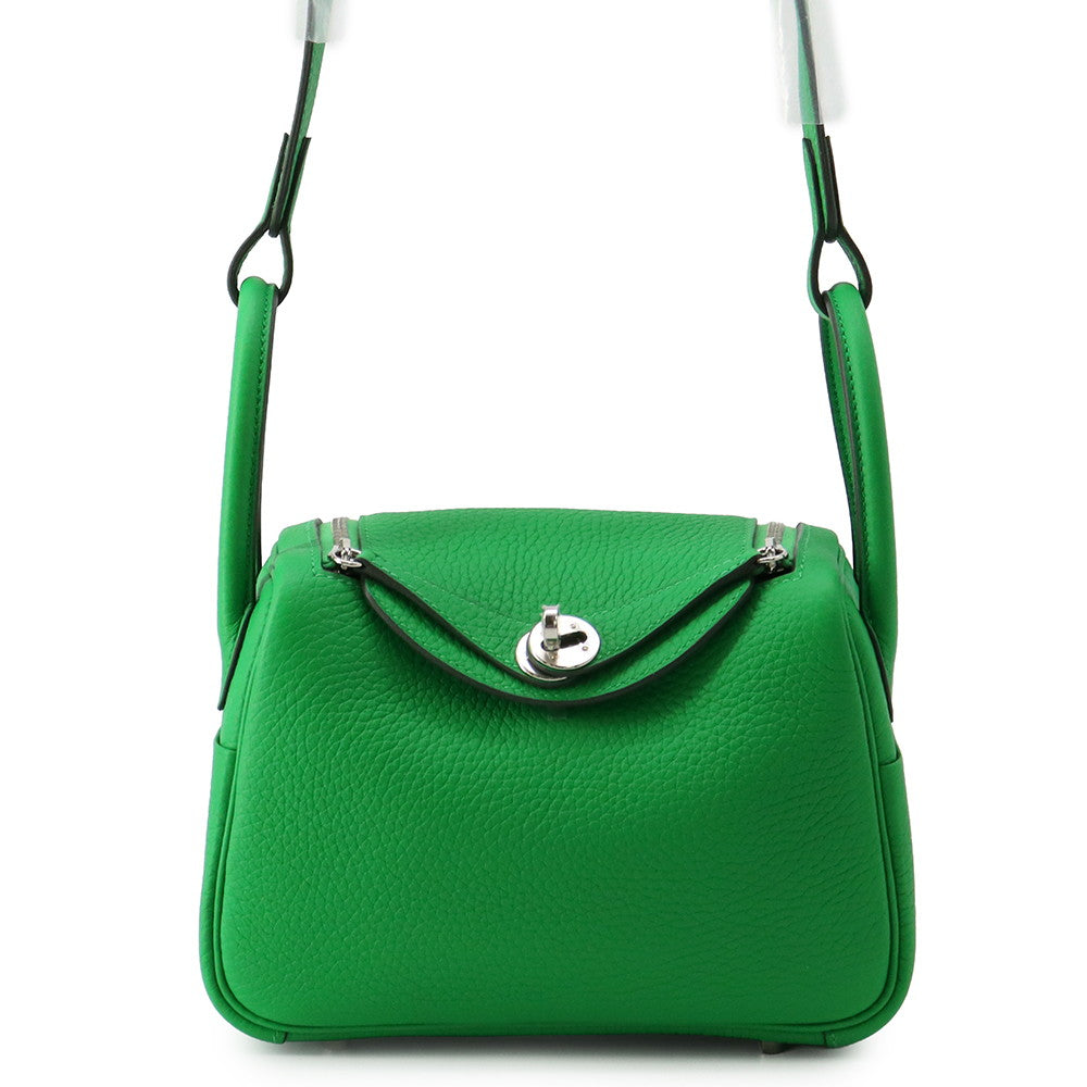 HERMES Lindy Bamboo Taurillon Clemence Size Mini