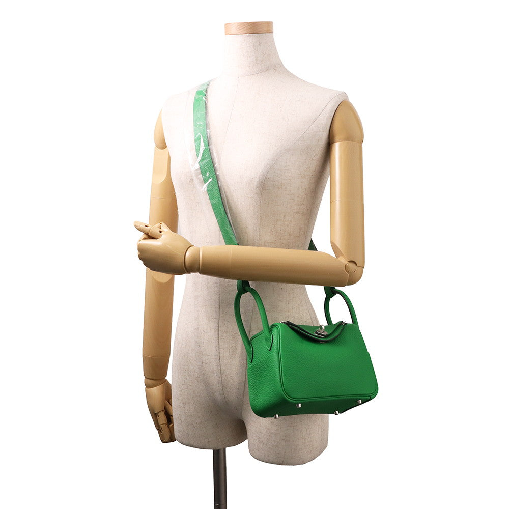 HERMES Lindy Bamboo Taurillon Clemence Size Mini