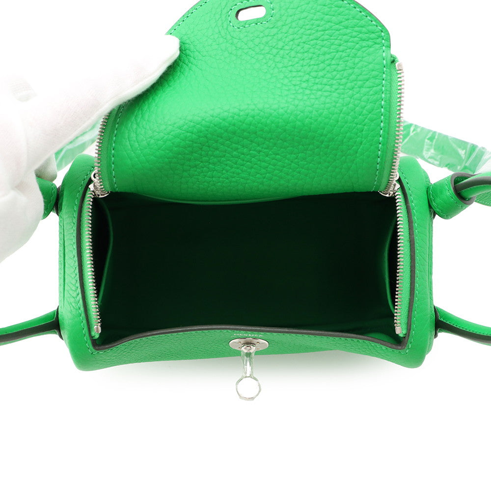 HERMES Lindy Bamboo Taurillon Clemence Size Mini