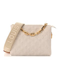 Lambskin Embossed Monogram Coussin PM Beige Cream