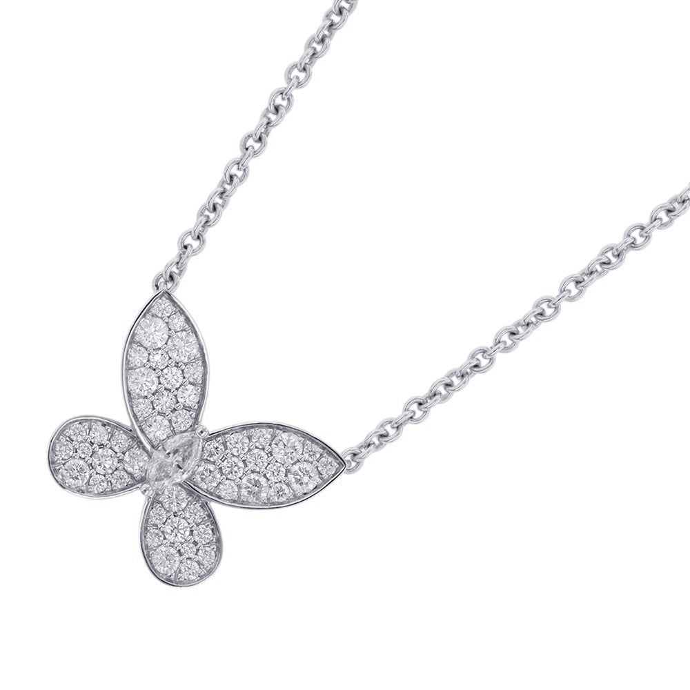 GRAFF Pave Butterfly Diamond Mini PendantRGP550 18K White Gold
