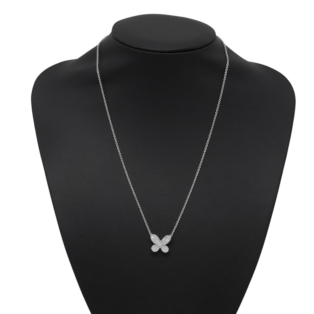 GRAFF Pave Butterfly Diamond Mini PendantRGP550 18K White Gold