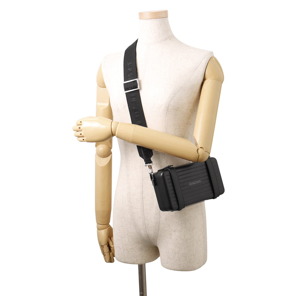 RIMOWA Cloth Crossbody Bag Black99011010 Aluminium