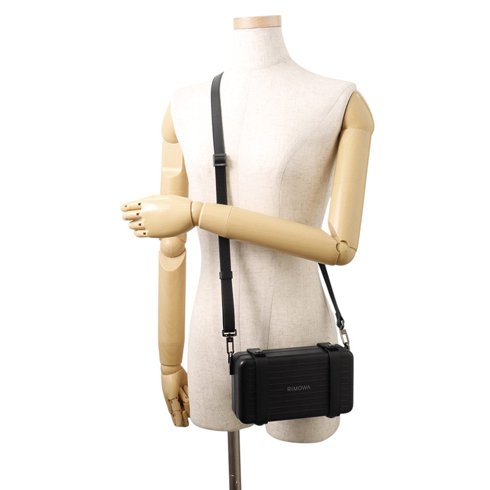 RIMOWA Cloth Crossbody Bag Black99011010 Aluminium