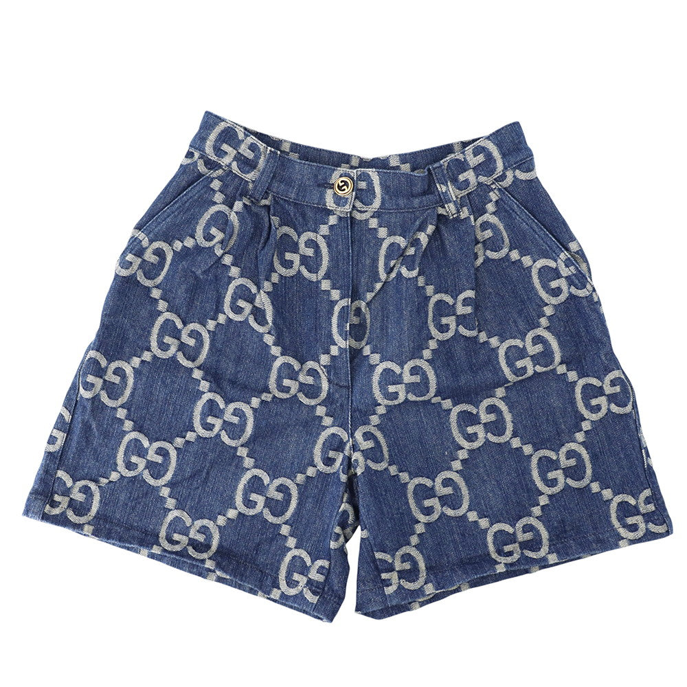 GUCCI GGDenim Shorts Size 42 Blue678807 Cotton100%