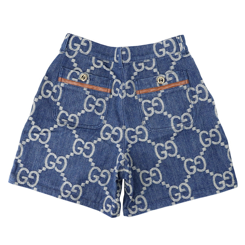 GUCCI GGDenim Shorts Size 42 Blue678807 Cotton100%