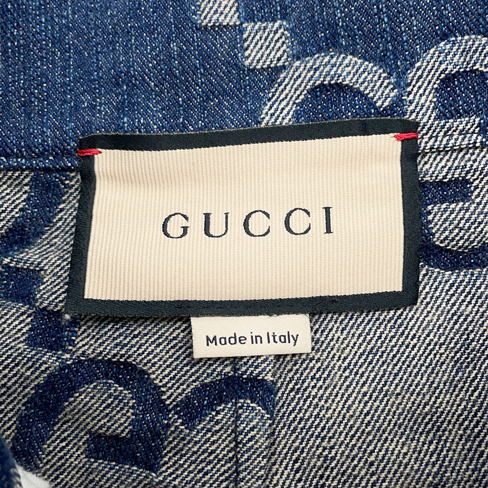 GUCCI GGDenim Shorts Size 42 Blue678807 Cotton100%