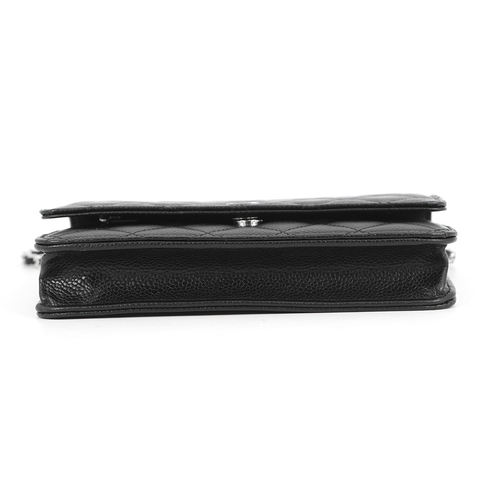 CHANEL Matelasse Chain wallet BlackAP0250 Caviar Leather