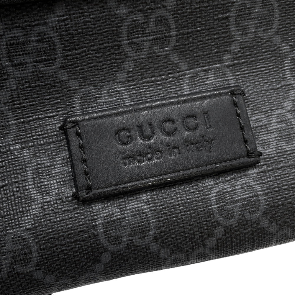 GUCCI Crossbody Bag Black/Gray/Red474293 GG Supreme