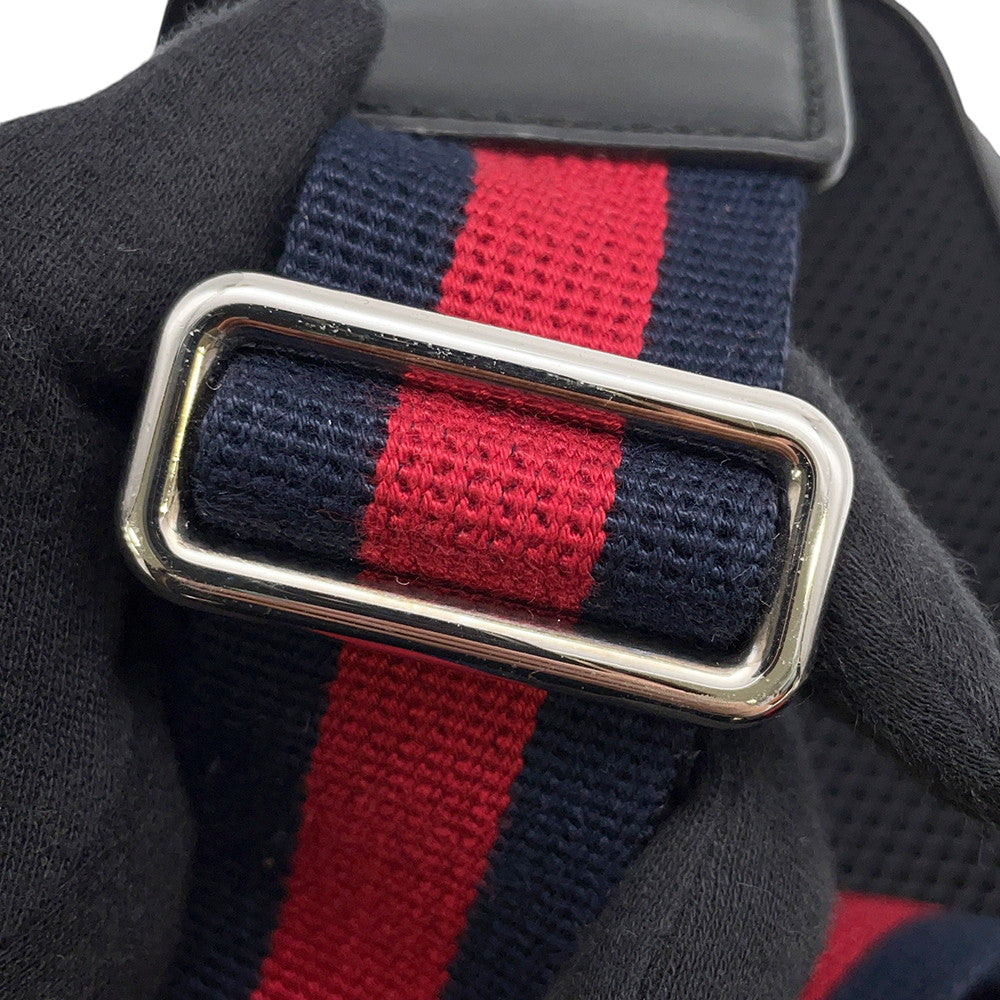 GUCCI Crossbody Bag Black/Gray/Red474293 GG Supreme