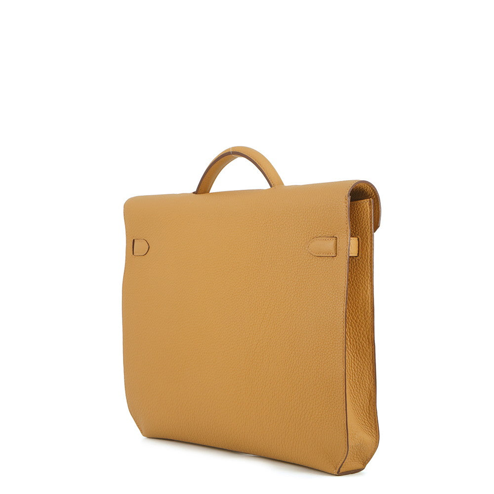 HERMES Kelly Depeche Sesame Togo Leather Size 34