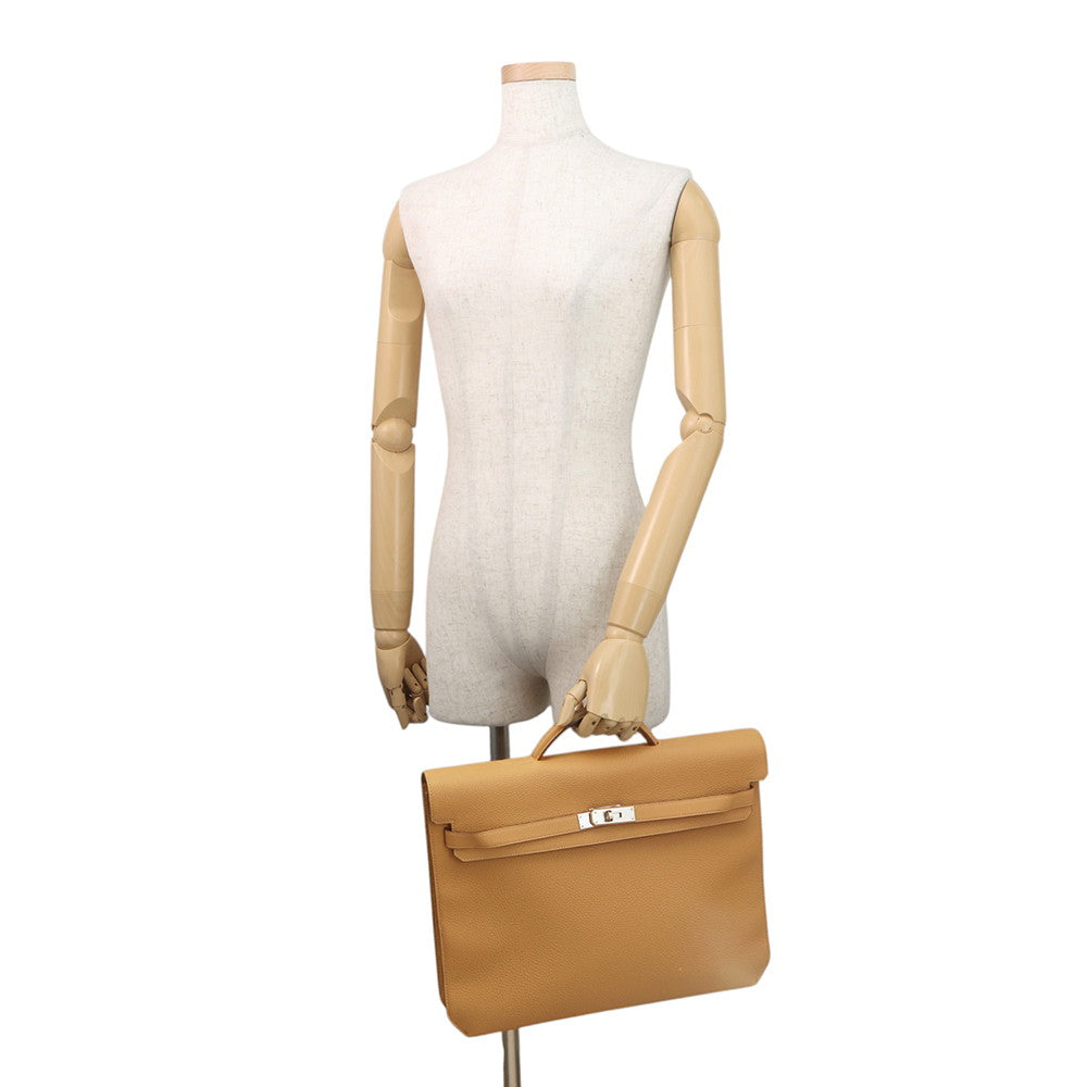 HERMES Kelly Depeche Sesame Togo Leather Size 34