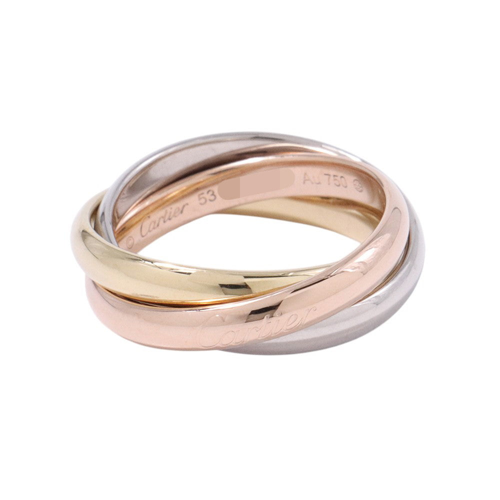 CARTIER Trinity Ring Classic Size 53/#13 ClassicB4234253/B4234200 K18YG K18PG K18WG