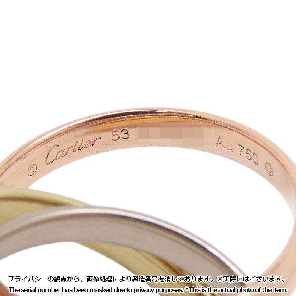 CARTIER Trinity Ring Classic Size 53/#13 ClassicB4234253/B4234200 K18YG K18PG K18WG