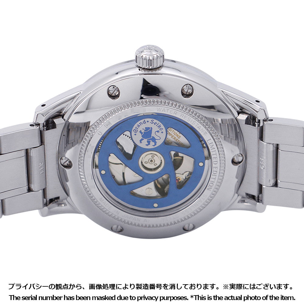 SEIKO Grand Seiko Mechanical GMT 25th Anniversary Limited Edition W39.5mm Stainless Steel Sky Blue DialSBGM253