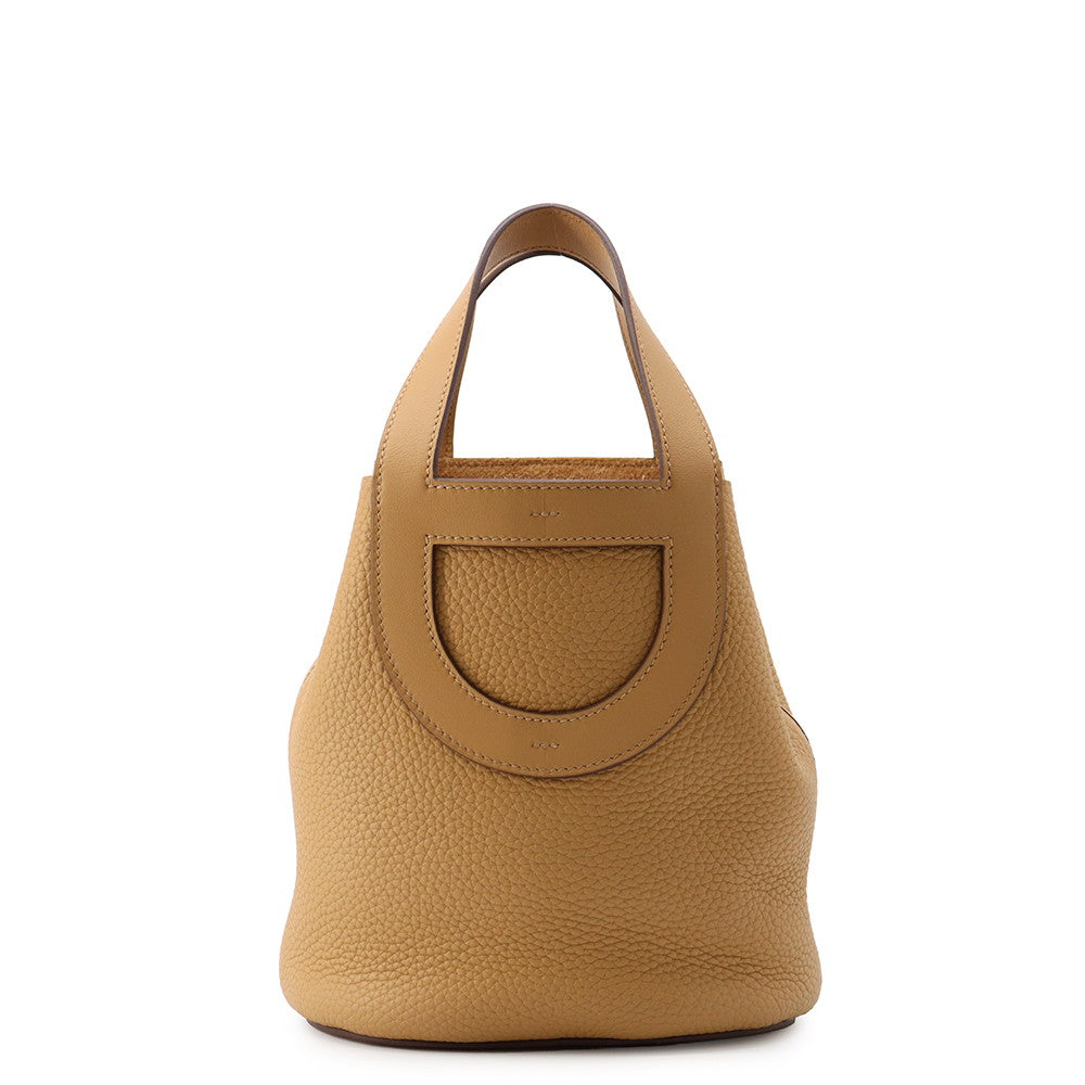 HERMES in-the-loop Tote Bag Biscuit Taurillon Clemence Swift Leather Size 18