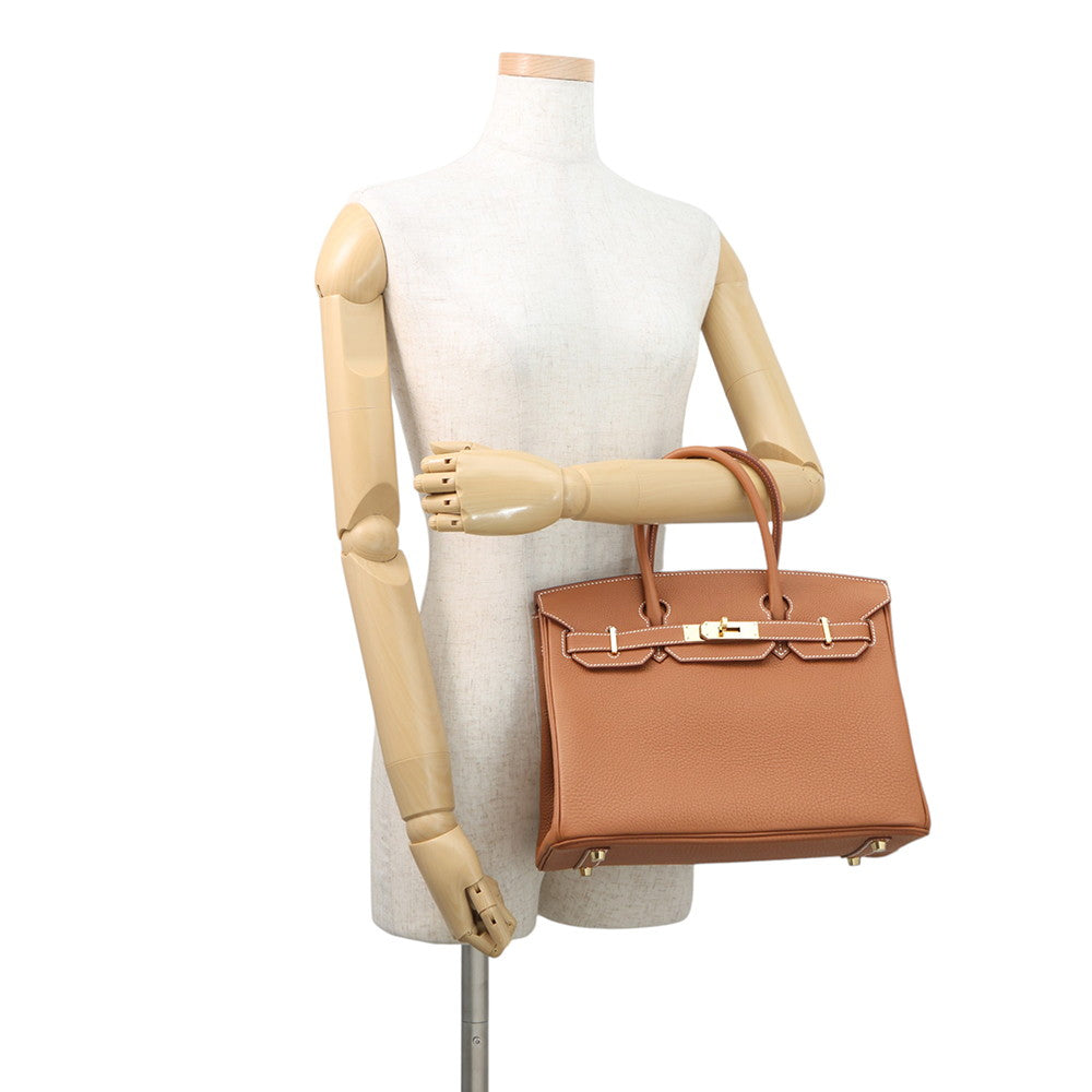 HERMES Birkin Gold Togo Leather Size 30
