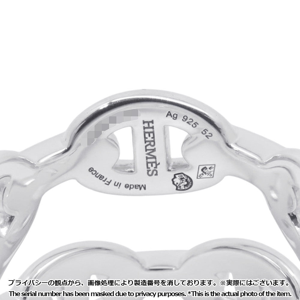 HERMES Chaine d'Ancre Double Row Ring Size 52/#12 SV925