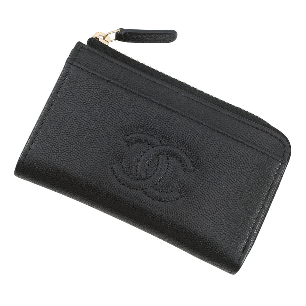 CHANEL Fragment case BlackAP4661 Caviar Leather