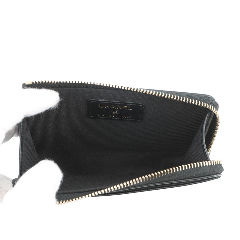 CHANEL Fragment case BlackAP4661 Caviar Leather
