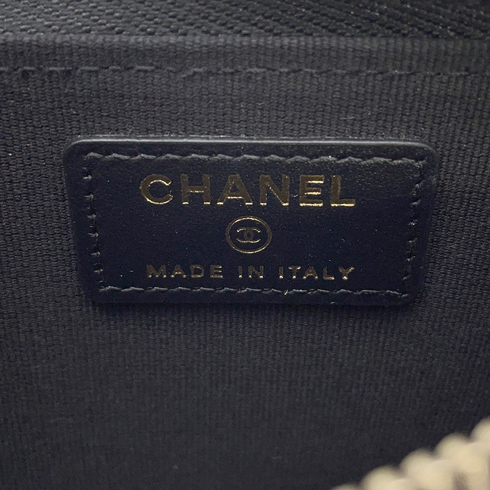 CHANEL Fragment case BlackAP4661 Caviar Leather