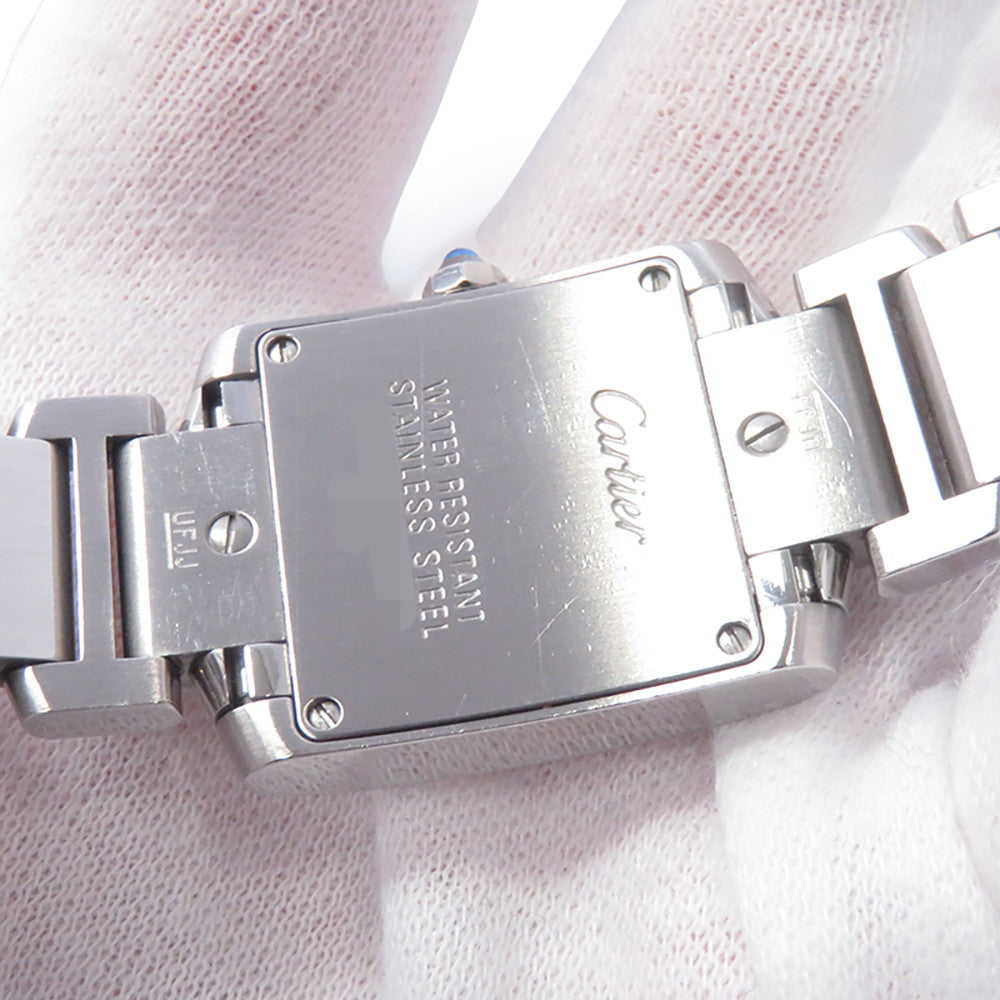 CARTIER Tank Francaise SM H25mm×W20mm Stainless Steel Ivory DialW51008Q3