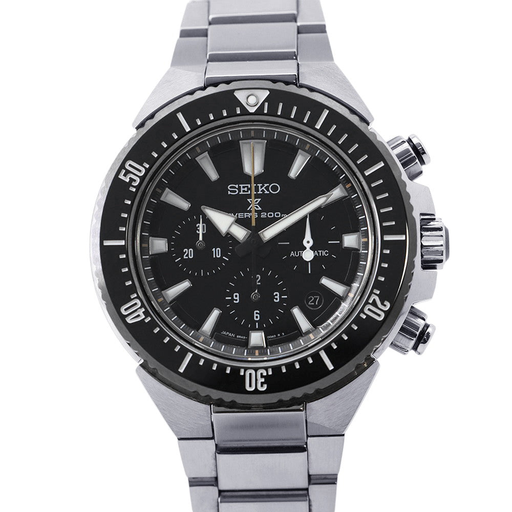 SEIKO Prospex Diver Scuba TransOcean W46.5mm Stainless Steel Black DialSBEC001